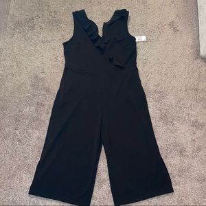 Spense Ruffle Top With Side Pockets Jumpsuit